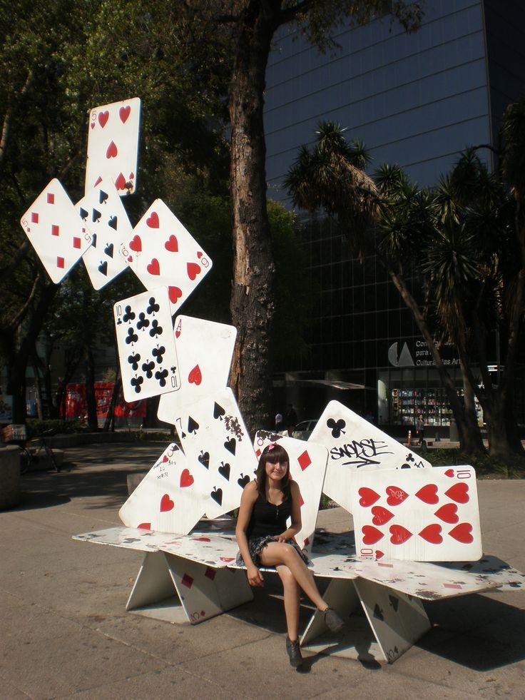 Tumbling Cards Bench, Mexico City. #artwork 3stree...