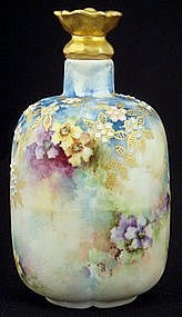 Art Nouveau Limoges Porcelain Perfume Bottle (item...