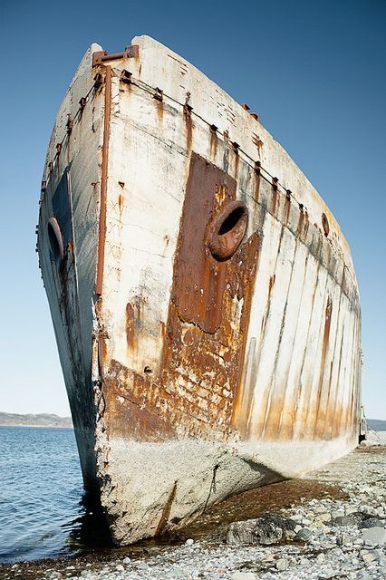 The concrete ship ran ashore in 1942 and has survi...