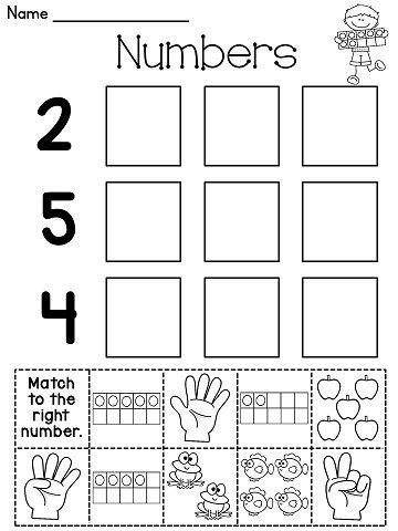 Number cut and paste worksheets and a lot more num...