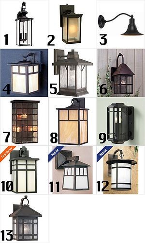 Craftsman style exterior lights - we need several...