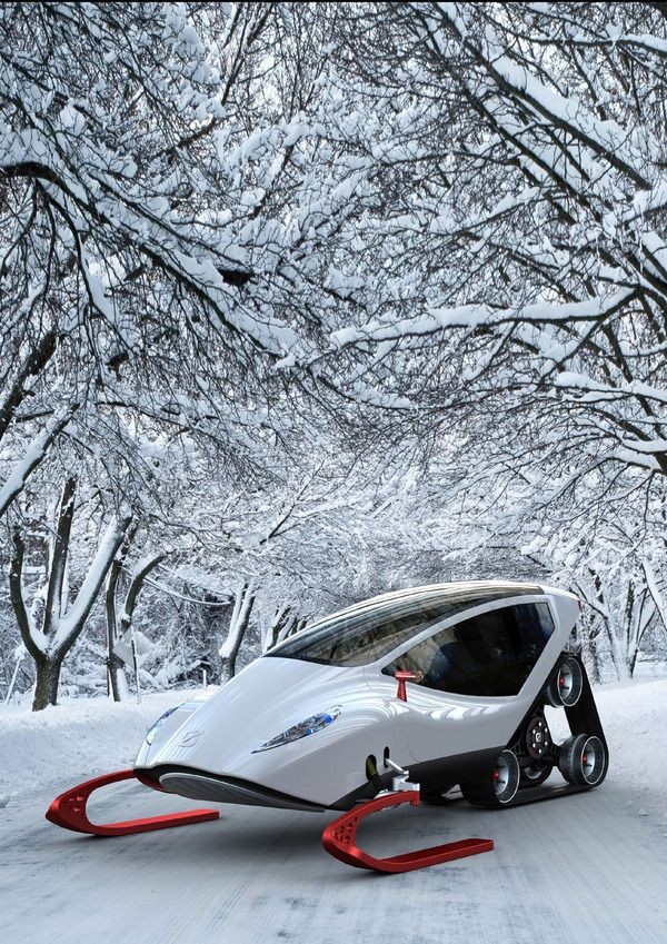 SNOW VEHICLE - how cool is this?  this is james Bo...
