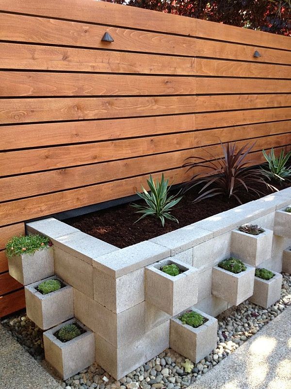 Cinder block ideas. Like the outdoor uses.