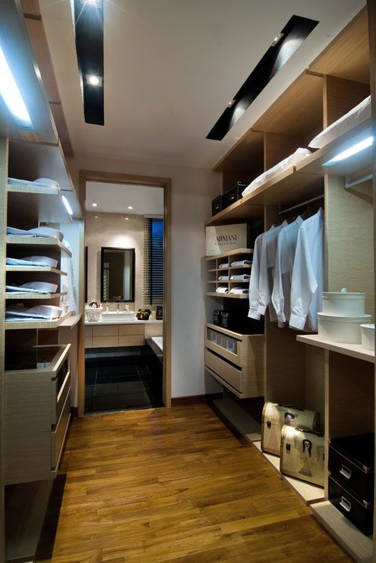like how sleek and modern this closet is.   Design...