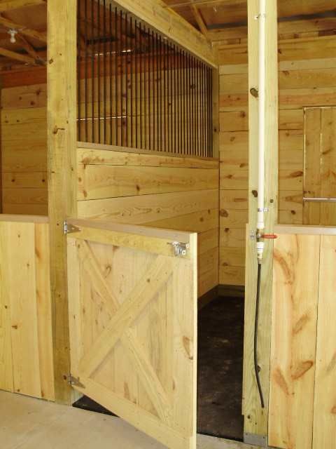 Stall dividing walls are not tongue and groove, th...