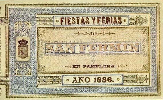 Cartel Sanfermines 1886 - Fiestas y ferias de San...
