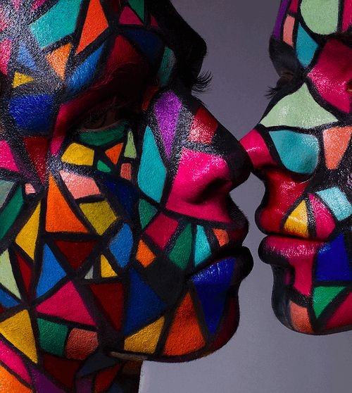 Stained Glass Faces...My daughter had that same pa...