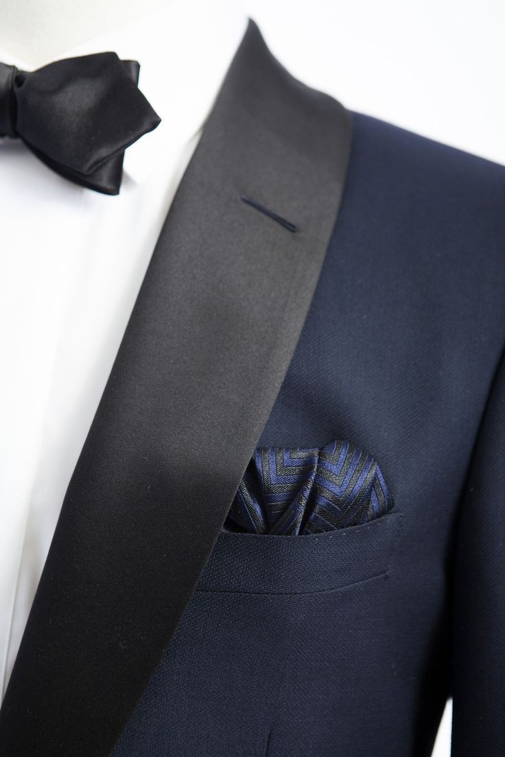 Navy Tuxedo stands apart from the classic black. h...