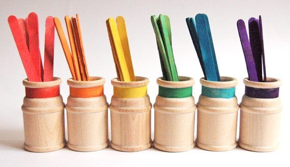 Wooden Toy SORTING STICKS A Montessori Inspired by...