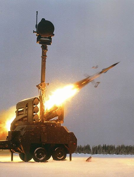 Bamse all-weather, all-target air defence missile...