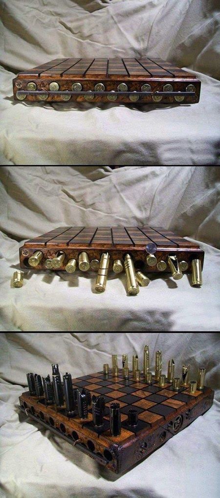 Awesome bullet chess set.