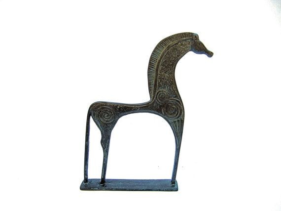 Ancient Greek Bronze Horse Geometrical by GreekCos...