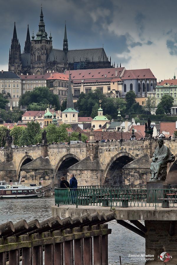 Prague Castle (Czech Republic). 'Looming high abov...