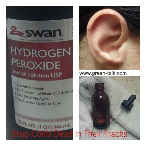Hydrogen Peroxide + Ears = Bye to Colds. A Remedy...