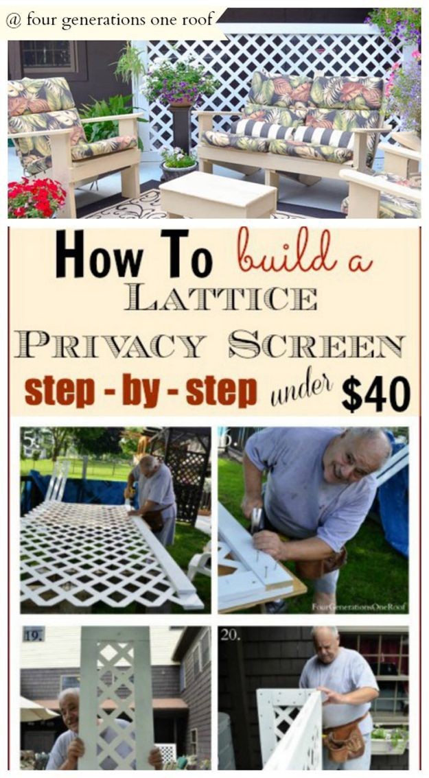 Lattice Privacy Screen | Outdoor Curb Appeal Ideas...