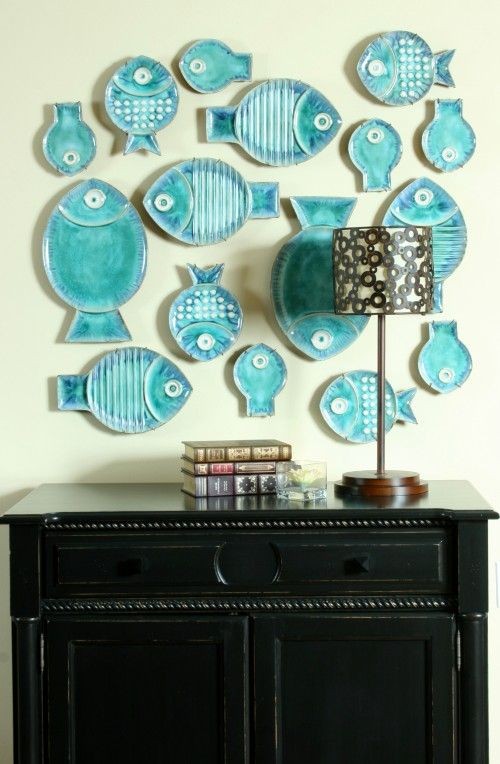 Great Plate Arrangements.  Get fish plates here: h...