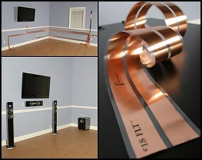"Flatwire" goes directly on your walls and disappe...