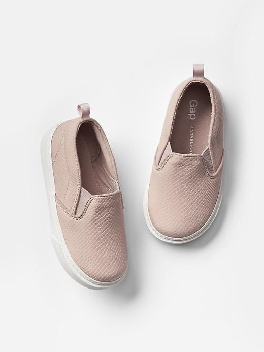 baby gap | textured slip-on sneakers