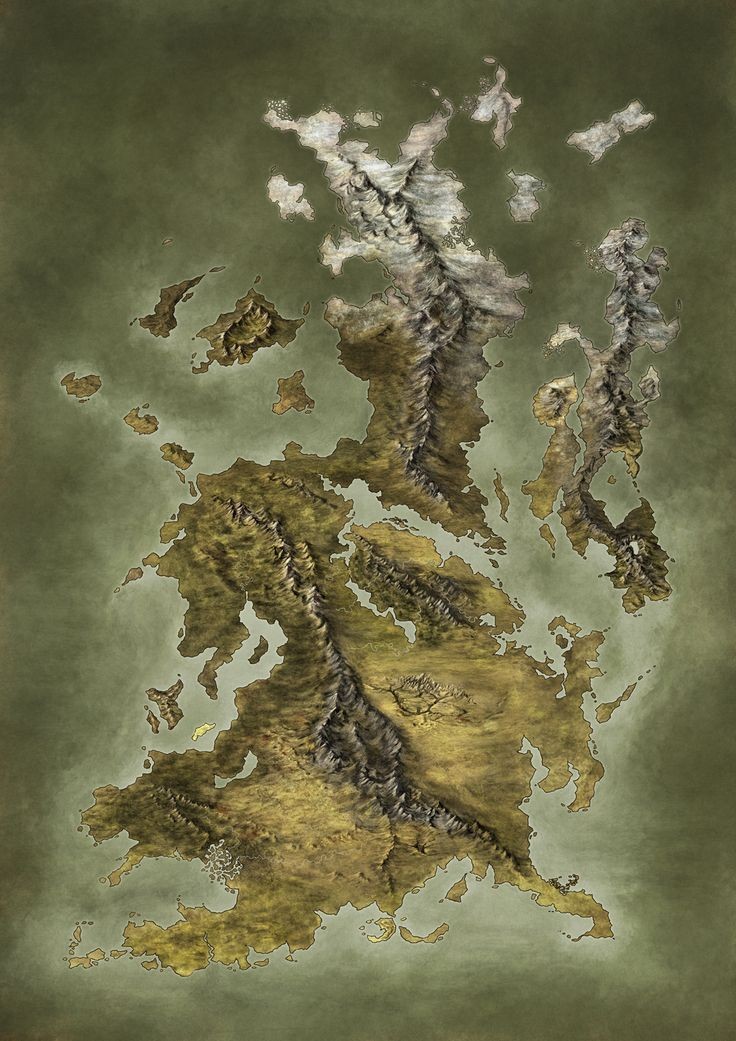 Handpainted Fantasy Map Concept by *Djekspek on de...