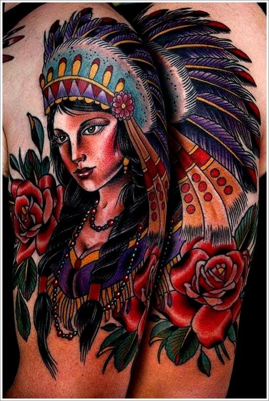 40 Native American Tattoo Designs for Men and Wome...