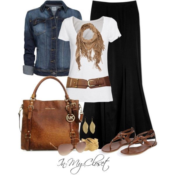Casual Outfits | Black Maxi Skirt | Fashionista Tr...