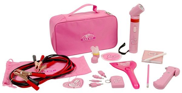 Pink Car Accessory Essentials Set