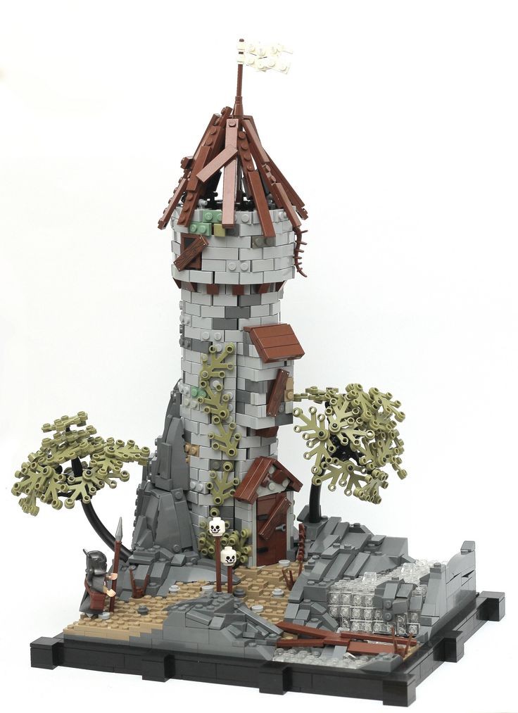 LEGO castle watch tower - A Lego a Day - #LEGO LEG...