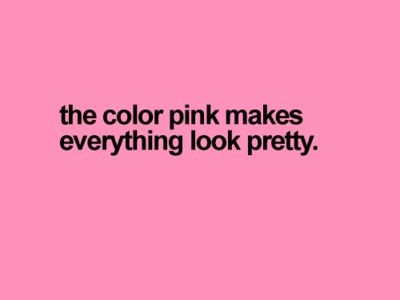 the color #pink makes everything look pretty!