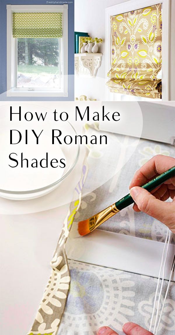 How to Make DIY Roman Shades