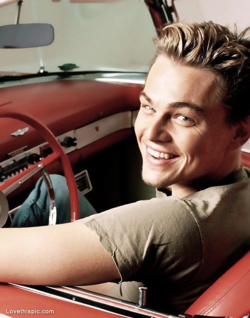Leonardo DiCaprio. I love this picture of him!