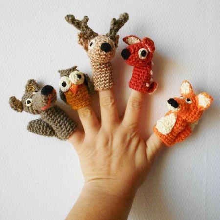Cute Forest Creatures Finger Puppets   Found...
