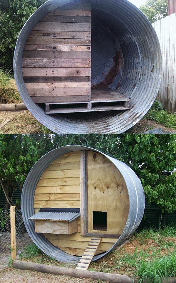 Here is one of the most original chicken coop made...