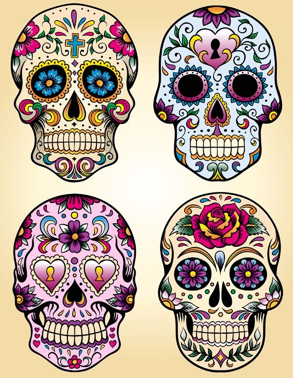 Day of the Dead skulls.  I like the bottom right o...