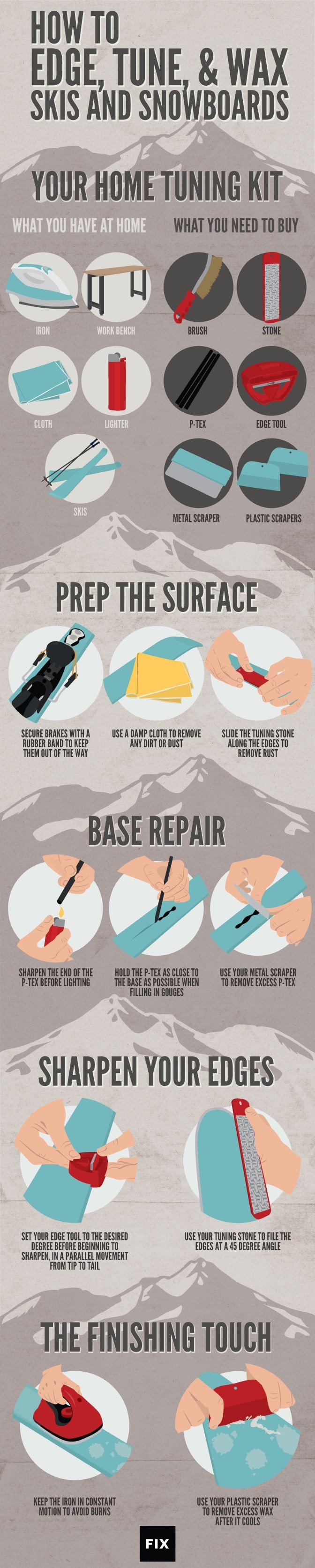 Learn how to wax, tune, and edge your own skis and...