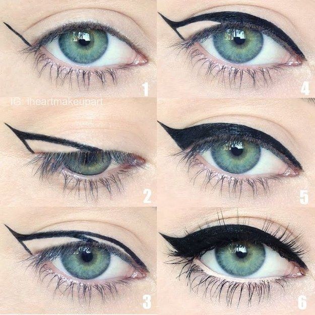 Winged eyeliner is a whole lot easier with this tr...