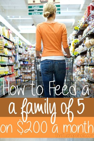 How To Feed A Family of 5 For $200 a Month! YES, i...