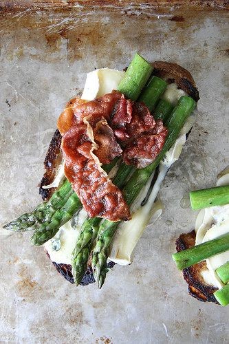 Asparagus, Crispy Prosciutto and Brie Tartines by...