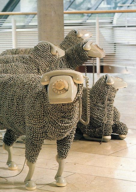 Jean Luc Cornec - telephone sheep object in the Fr...
