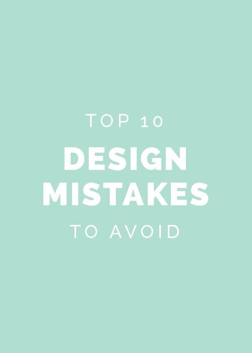Top 10 design mistakes to avoid // Elle & Comp...