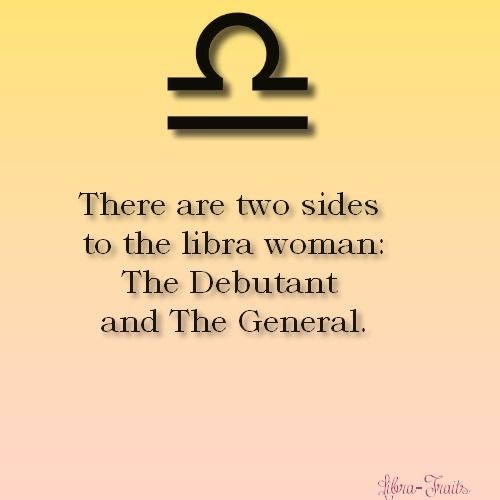 The two sides of libra women