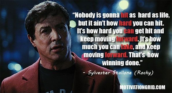 Sylvester Stallone, Quote, Rocky, Inspirational Mo...