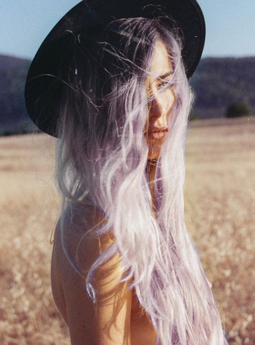 lavender hair... I wish I could do this but I'm no...