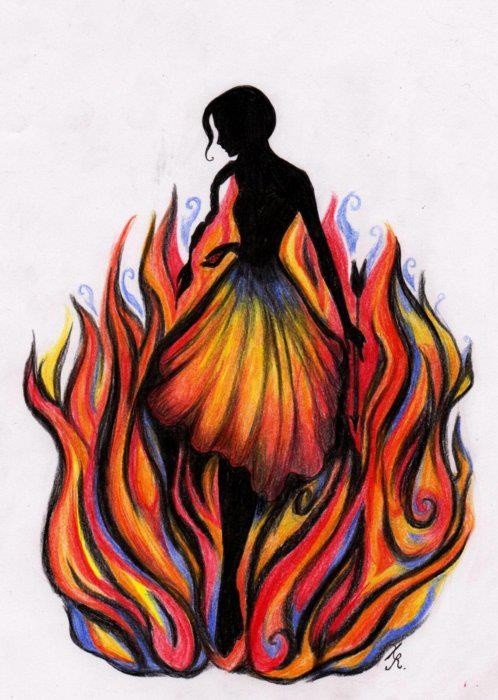 Girl on Fire.  Finally getting to see The Hunger G...