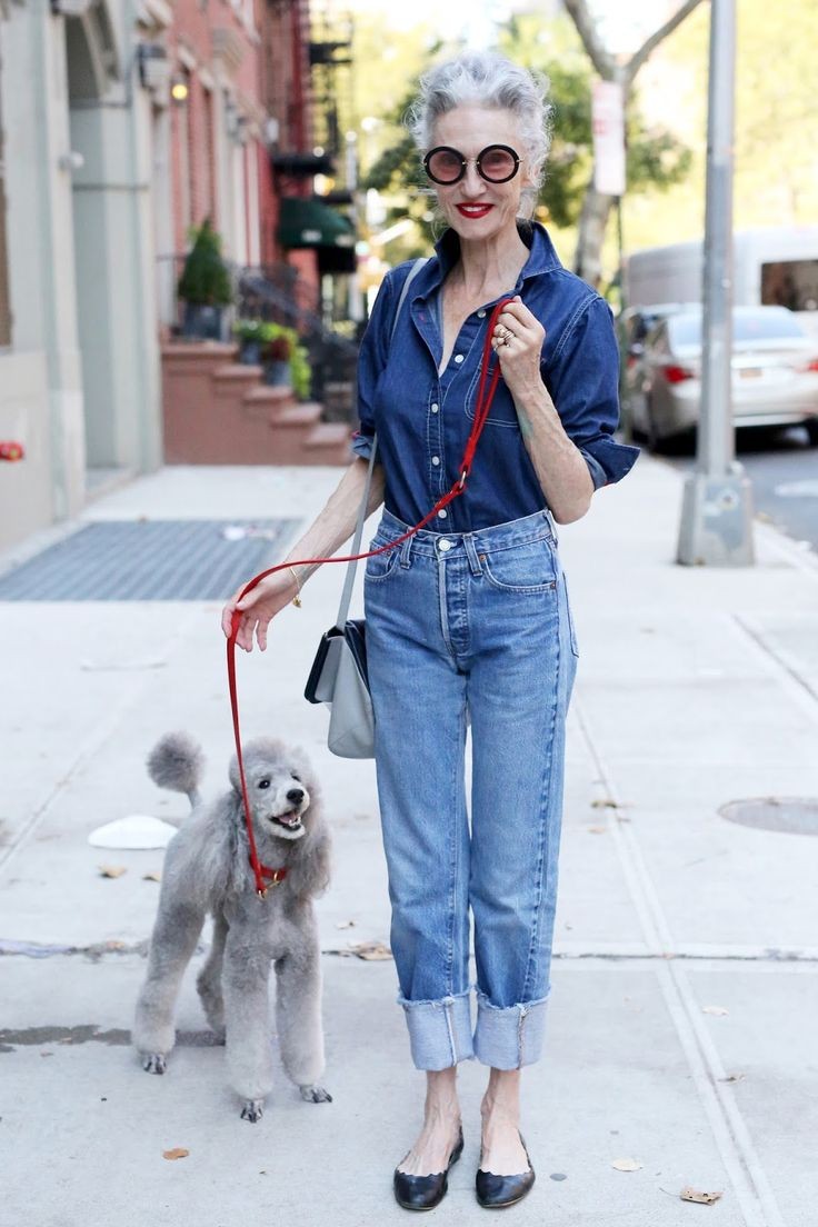 Linda Rodin and Winky in Chelsea