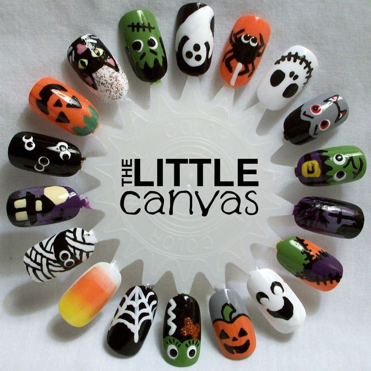 The Little Canvas: Halloween Nail Art Wheel