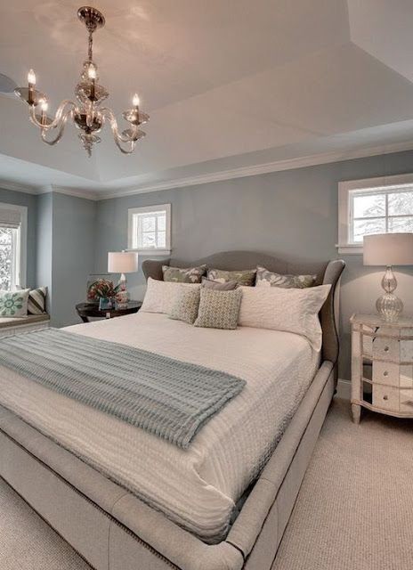 Master Bedroom Paint | Gray and white