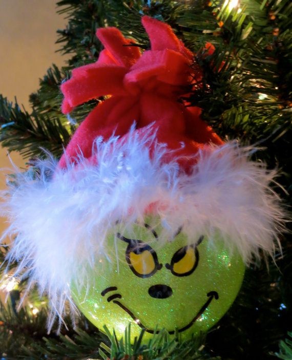 The Grinch Christmas Ornament by BabyBirdCrafts on...