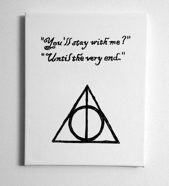 Until The Very End Harry Potter Quote Canvas Print