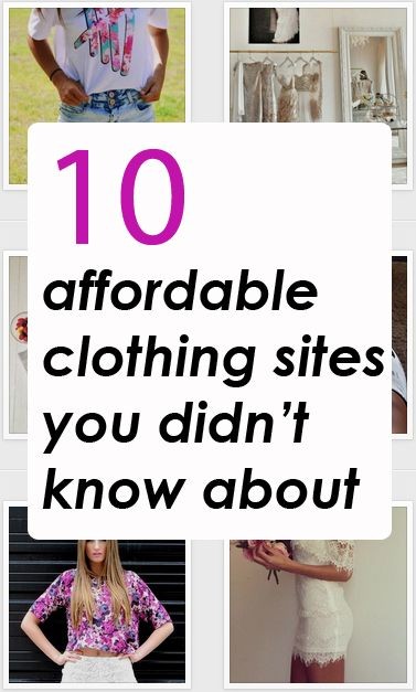 10 affordable clothing websites you might not know...