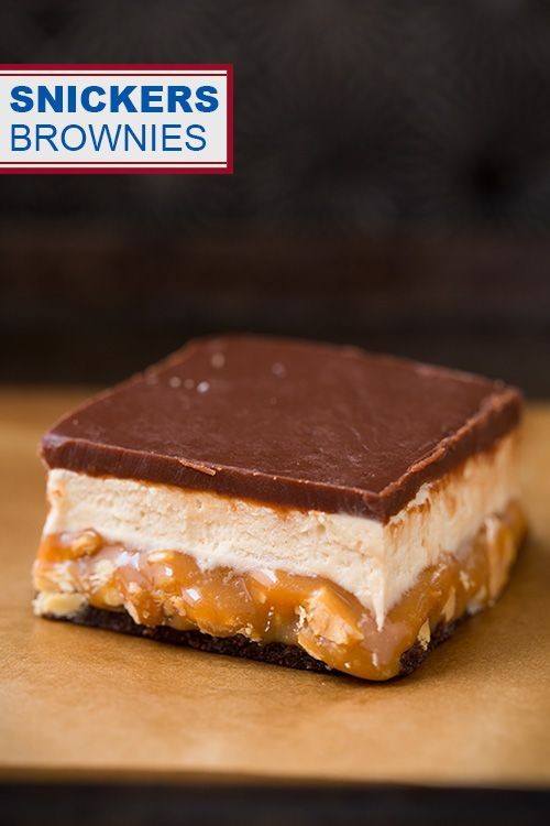 Snickers Brownies | Cooking Classy